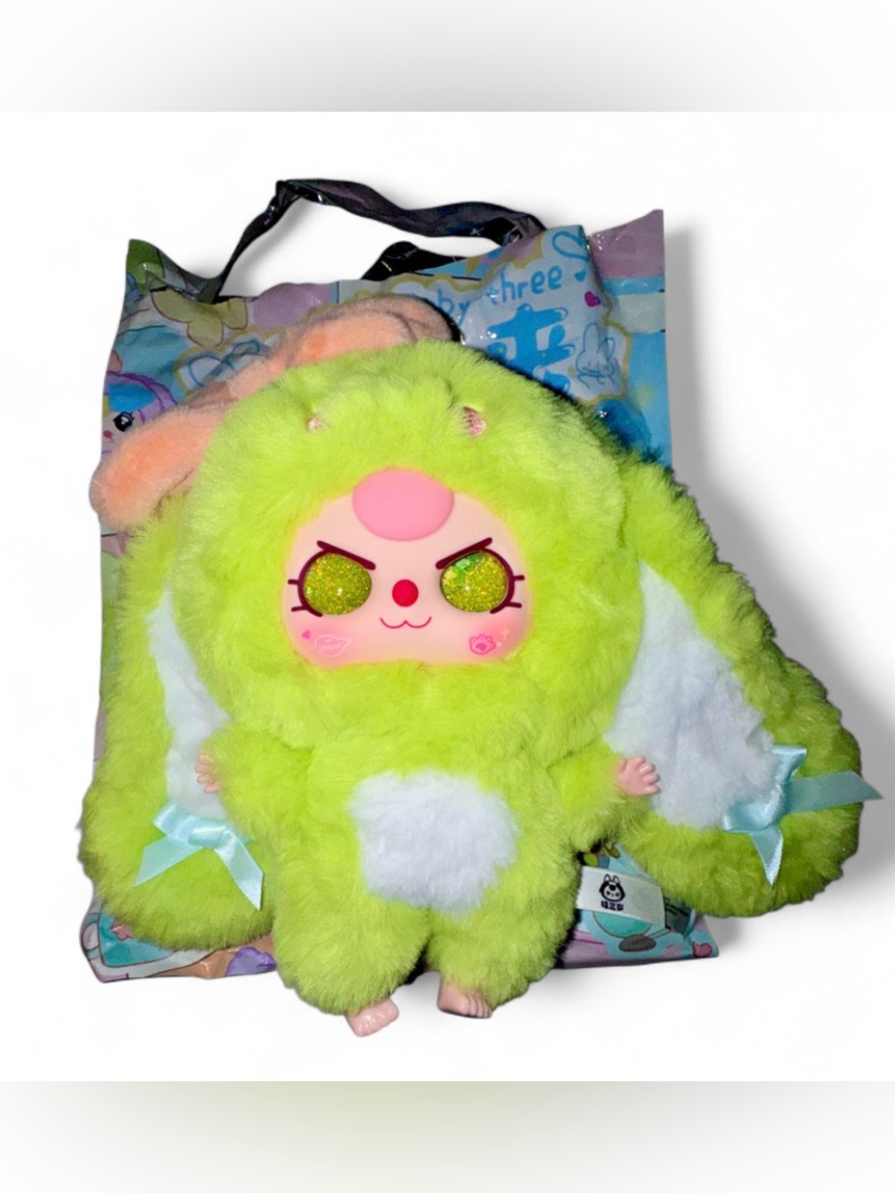 💚✨ Confirmed Baby Three Happy Days Series Plush – Special Glitter Eyes - Picture 7 of 7